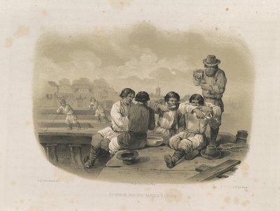 एक नाव पर बिल्डर्स: 1845 में सेंट आइजैक कैथेड्रल का निर्माण द्वारा अगस्टे डे मोंटेफ्रैंड