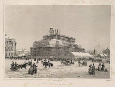 निर्माण कार्य सीए 1838 से: सेंट आइजैक कैथेड्रल का निर्माण, 1845 द्वारा अगस्टे डे मोंटेफ्रैंड