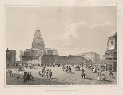 1838 में निर्माण कार्य: सेंट इसाक कैथेड्रल का निर्माण, 1845 द्वारा अगस्टे डे मोंटेफ्रैंड