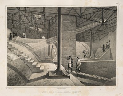 आर्क का हिस्सा और एक धातु छत से: सेंट इसहाक कैथेड्रल का निर्माण, 1845 द्वारा अगस्टे डे मोंटेफ्रैंड