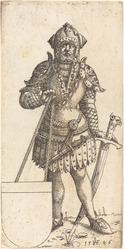 लुडविग द्वितीय, हंगरी के राजा, 1546। द्वारा ऑगस्टिन हिर्शचोगेल