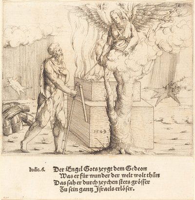 गिदोन का बलिदान, 1549। द्वारा ऑगस्टिन हिर्शचोगेल