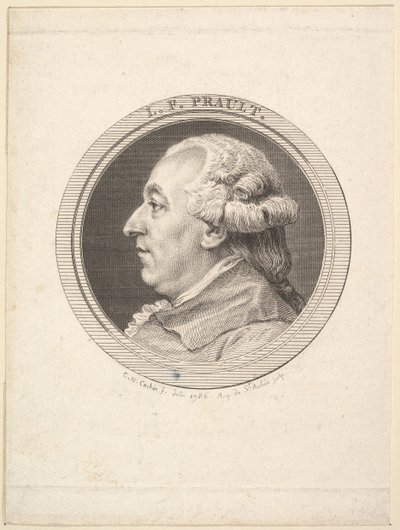 LF प्राल्ट, 1787 का पोर्ट्रेट। द्वारा ऑगस्टिन डी सेंट औबिन