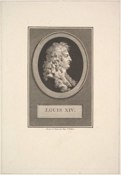 लुई XIV का पोर्ट्रेट, 1779। द्वारा ऑगस्टिन डी सेंट औबिन