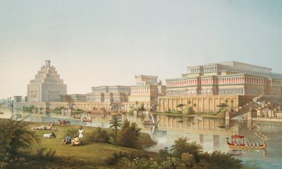 निम्रोउड [कैलह] के महल, 1853 में बहाल हुए द्वारा ऑस्टेन हेनरी लेयर्ड