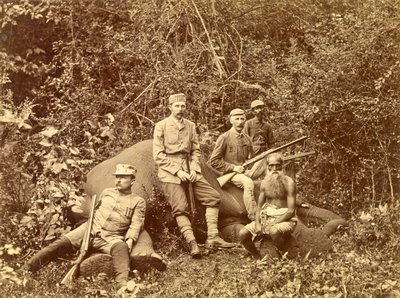 हंट के बाद आर्चड्यूक फ्रांज फर्डिनेंड, श्रीलंका c.1892 द्वारा ऑस्ट्रियाई स्कूल