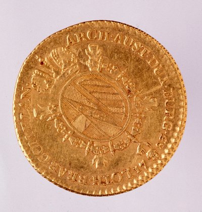 सम्राट जोसेफ II (1740-1790) 1783 नेपल्स, म्यूजियो आर्कियोलॉजिको का ऑस्ट्रियाई गोल्डन डबलून (डबलन) द्वारा ऑस्ट्रियाई स्कूल