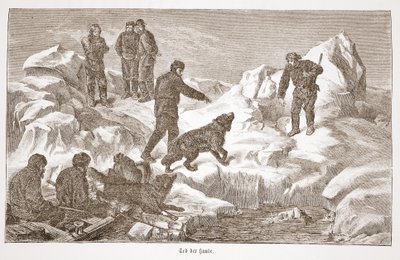 कुत्तों के साथ शिकार, 1876 द्वारा ऑस्ट्रियाई स्कूल