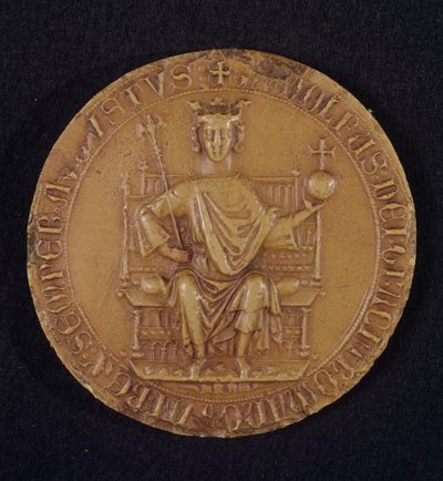 रूडोल्फ I (1218-91) की सील हैब्सबर्ग, 1289 (मोम) द्वारा Austrian School