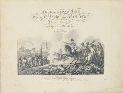 वेलिंगटन विजय, ओप से शीर्षक पृष्ठ। 91, SA Steiner & Comp।, वियना द्वारा प्रकाशित द्वारा ऑस्ट्रियाई स्कूल