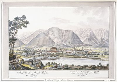 तिरोल में हॉल का दृश्य, 1779-1792 द्वारा ऑस्ट्रियाई स्कूल