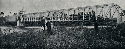 1895 में रियो पार्डो पर ईएफ मोगना ब्रिज द्वारा एक्सल फ्रिक