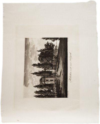 संयुक्त राज्य अमेरिका के एटलस, 1824 (एक्वाटिंट) से न्यूयॉर्क के सामने होबोकेन द्वारा एक्सल लियोनहार्ड क्लिनकोवस्त्रम