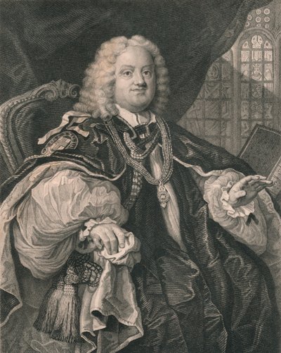 बेंजामिन होडली, 1676-1761, अंग्रेजी पादरी, 19 वीं शताब्दी द्वारा बी होलो