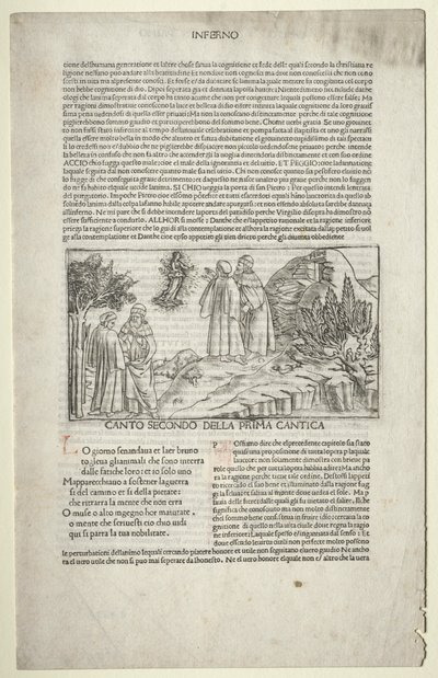 दांते और वर्जिल विथ द विजन ऑफ बीट्राइस, सी। 1481-1485। द्वारा बाकियो बाल्डिनी