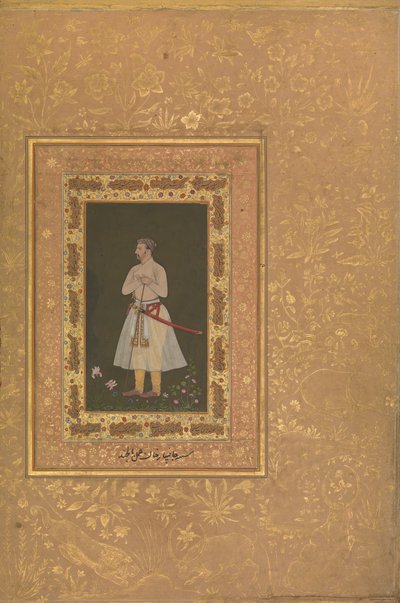 जहांगीर बेग का चित्र, जंसीपार खान, शाहजहाँ एल्बम से फोलियो, सीए। 1627 द्वारा Balchand