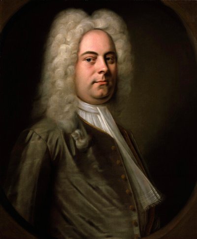 जॉर्ज फ्राइडरिक हैंडेल, जर्मन संगीतकार, 1726-1728। द्वारा Balthasar Denner