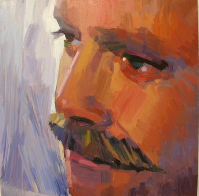 'आई एम 5', 2010, प्राइमेड एल्युमीनियम पर तेल द्वारा बारबरा हूगेवीजेन