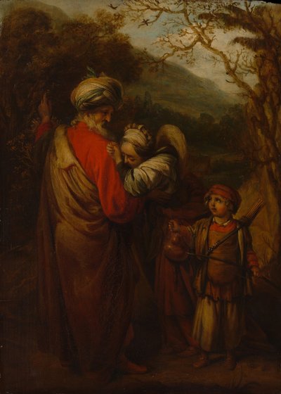 इब्राहीम ने हगर और इश्माएल को खारिज कर दिया, 1658। द्वारा बैरेंट फेब्राइटस