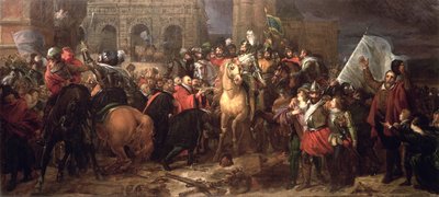 हेनरी IV का पेरिस में प्रवेश, 22 मार्च 1594 (1817 में चित्रित) द्वारा बैरन फ्रांस्वा पास्कल साइमन जेरार्ड