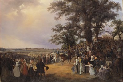 1838 में ज़ार निकोलस यात्रा के दौरान लाडुगार्डगार्ड फील्ड में समीक्षा द्वारा बैरन कार्ल स्टीफन बेनेट
