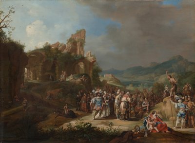 जॉन द बपतिस्मा देने वाले का उपदेश, 1634। द्वारा बर्थोलोमस बिरनबर्ग