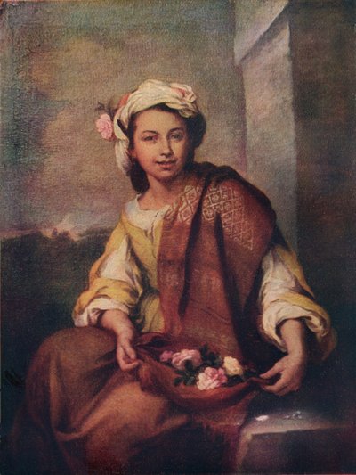 द फ्लावर गर्ल, 1665-70 द्वारा बार्टोलोमे एस्टेबन मुरिलो