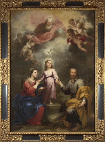 स्वर्गीय और सांसारिक त्रिनिदाद द पेड्रोसो मुरिलो, सी। 1680 द्वारा Bartolomé Esteban Murillo