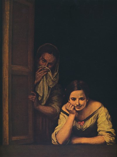 एक खिड़की पर दो महिलाएं, 1655-1660 द्वारा Bartolomé Esteban Murillo