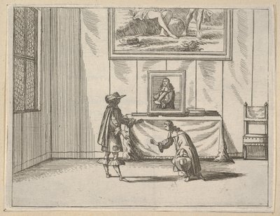 L'Idea di un Pricipe ed E..., 1659 से फ्रांसेस्को I d'Este अपराधियों को क्षमा करने में उदार है। द्वारा बार्टोलोमो फेनिस