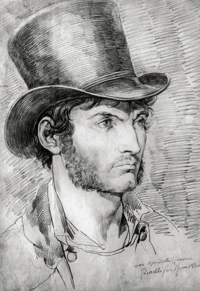 पुरुष चित्र (सच्चा रोमन), बार्टोलोमो पिनेली द्वारा चित्रित (1781-1835) द्वारा बार्टोलोमो पिनेली