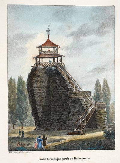Roermond के पास ड्र्यूडिक अल्टार, c.1895 (फोटोक्रोम) द्वारा बेल्जियम स्कूल