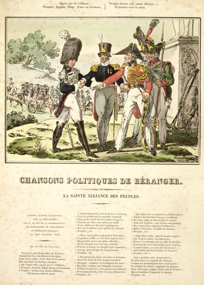 1815-1818 के बेरंगर पॉलिटिकल सोंग्स से होली ऑफ द नेशंस द्वारा बेल्जियम स्कूल