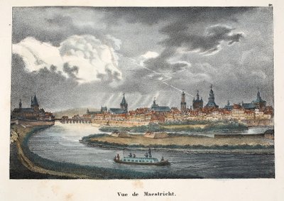 मास्ट्रिच का दृश्य, c.1895 (फोटोक्रोम) द्वारा बेल्जियम स्कूल