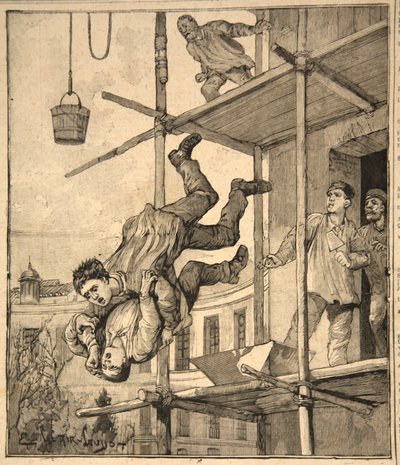 तुलसी का नाटक, &39;ले पेटिट पैरिसियन&39;, 1891 से द्वारा बेल्ट्रैंड और क्लेयर गयोट, ई। डेटे