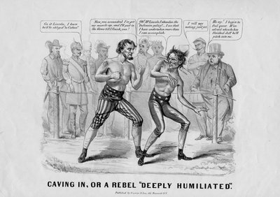 क्यूरियन अंड इवेस, न्यूयॉर्क, c.1864 (लिथोग्राफ) द्वारा प्रकाशित, एक विद्रोही &39;गहरी अपमानित&39; द्वारा बेंजामिन हैरिस डे
