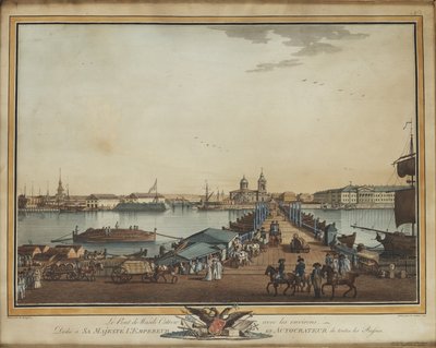 1799 के वासिलिव्स्की द्वीप में एक्सचेंज ब्रिज द्वारा बेंजामिन पेटर्सन