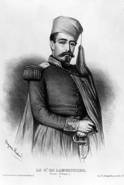 लुई जुकॉल्ट डी लैमोरिसिएरे का पोर्ट्रेट (1806-1865), फ्रांसीसी जनरल (ड्राइंग) द्वारा बेंजामिन रौबौद
