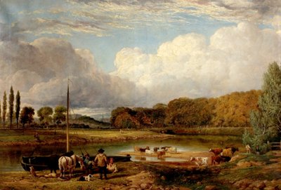 विल्फोर्ड, नॉटिंघम में देखें, c.1830 द्वारा बेंजामिन शिपमैन