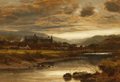 टिनटेन एबे, वेल्स, 1889 द्वारा Benjamin Williams Leader