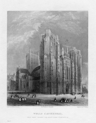 वेल्स कैथेड्रल, समरसेट, c1860 द्वारा बेंजामिन विंकल्स