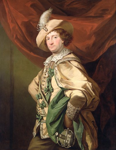 पेट्रुचियो के रूप में हेनरी वुडवर्ड, c.1773-74 द्वारा Benjamin van der Gucht