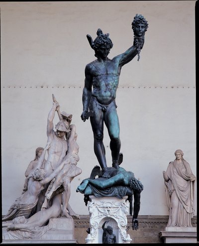 मेडुसा के प्रमुख के साथ पर्सियस, 1545-54 (कांस्य) द्वारा Benvenuto Cellini