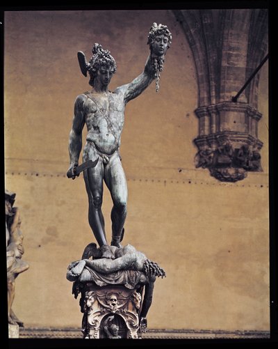 मेडुसा के सिर के साथ पर्स, 1545-53 (कांस्य) द्वारा Benvenuto Cellini