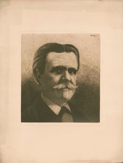 संगीतकार विंसेंट डी'इंडी का पोर्ट्रेट 1851-1931, 1910। द्वारा बर्न क्लेन