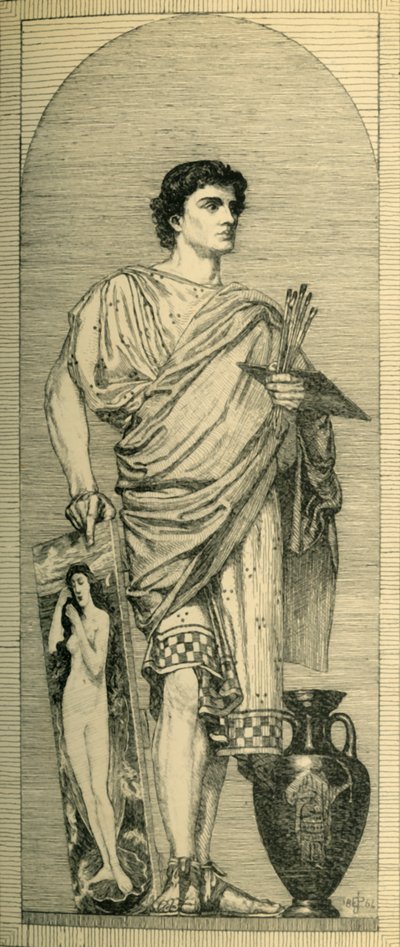 Apelles: एक मोज़ेक के लिए डिजाइन, c1864, 1881। द्वारा बर्नार्ड कोलियर