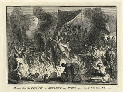 भारत में विधवा जलन, 1728 द्वारा बर्नार्ड पिकार्ट