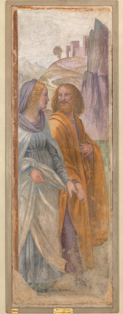 शादी के बाद संत जोसेफ और वर्जिन मैरी द्वारा Bernardino Luini