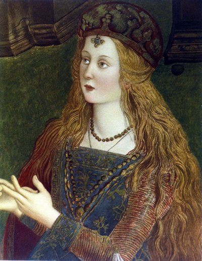 ल्यूक्रेटिया बोर्गिया का पोर्ट्रेट द्वारा Bernardino di Betto Pinturicchio