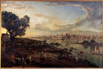 बर्नार्डो बेलोट्टो (1720-1780) द्वारा प्राग पेंटिंग के उपनगर से वारसॉ शहर का दृश्य द्वारा बर्नार्डो बेलोट्टो (कैनेलेटो)